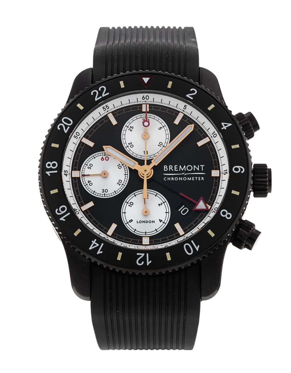 Bremont Supermarine Black Dial Rubber Strap